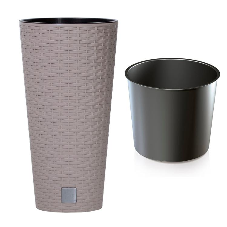 Doniczka RATO wysoka DRTUS250 z wkładem