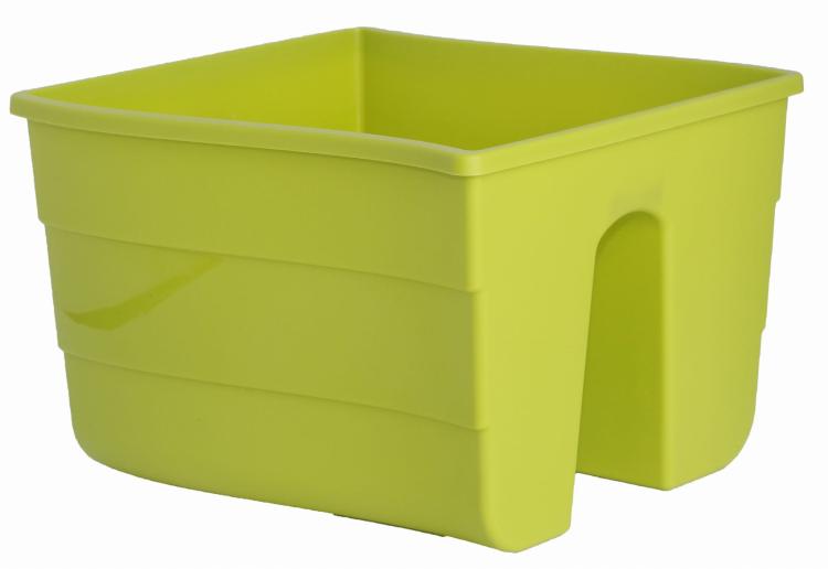 Doniczka na balustradę Wave 30 - pistacjowy