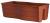 Doniczka na balustradę Wave 60 cm terracotta