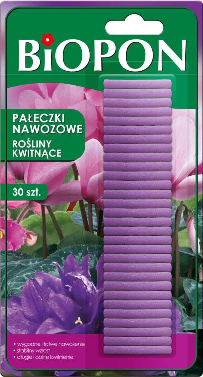 BIOPON Pałeczki nawozowe do roślin kwitnących 30szt