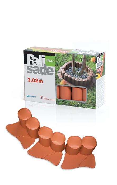 Palisada ogrodowa z kołnierzem
