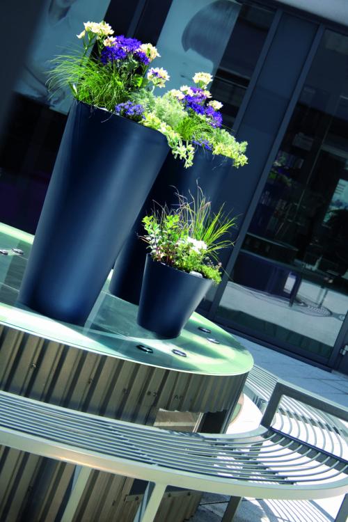 Doniczka klasyczna gładka Tubus DTUB250