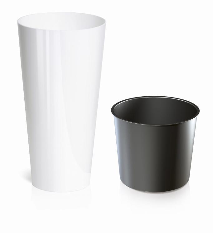 Doniczka wysoka Tubus slim shine DTUS400S