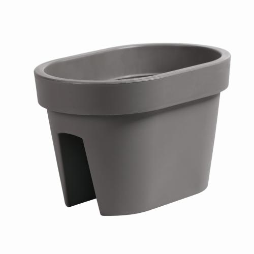 Doniczka na balustradę Lofly DLOFR400 szara