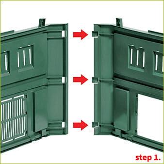 Kompostownik EVOGREEN 630l Czarny