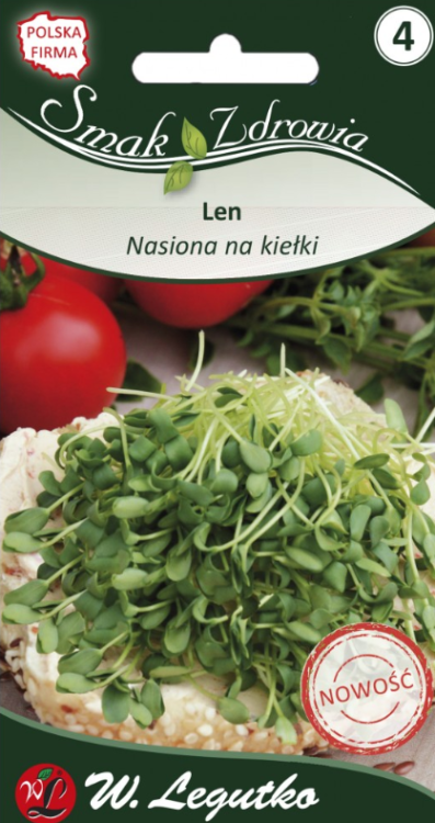 Nasiona na kiełki, len, 10