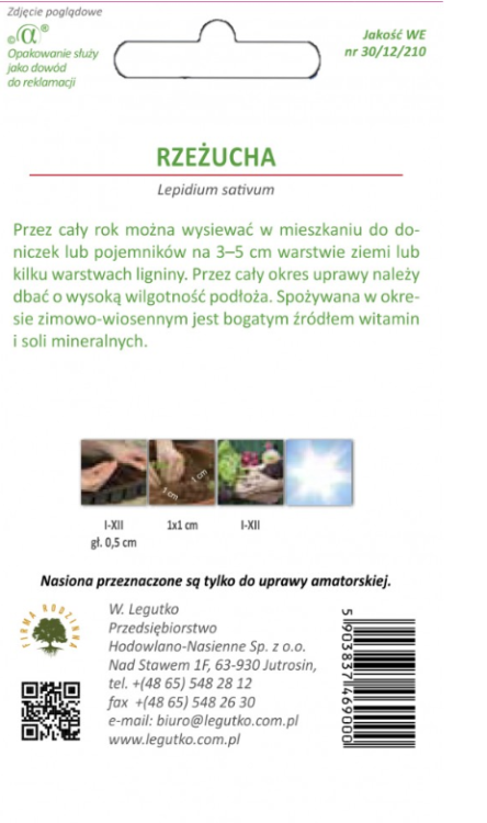 Rzeżucha Lepidium sativum