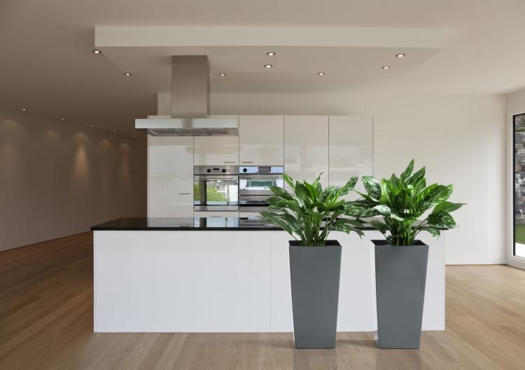 Doniczka wysoka kwadratowa FINEZJA 300 połysk