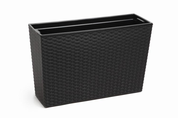 WERBENA rattan czarny