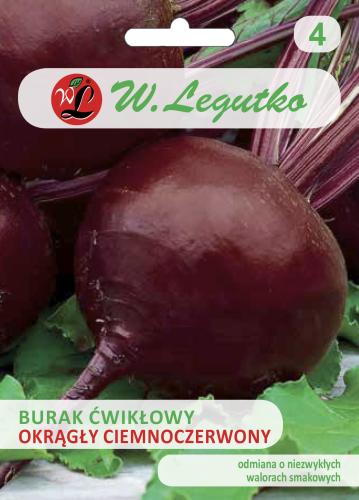 Burak ćwikłowy Okrągły Ciemnoczerwony