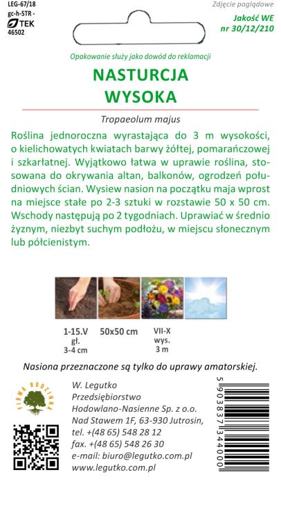 Nasturcja wysoka mieszanka