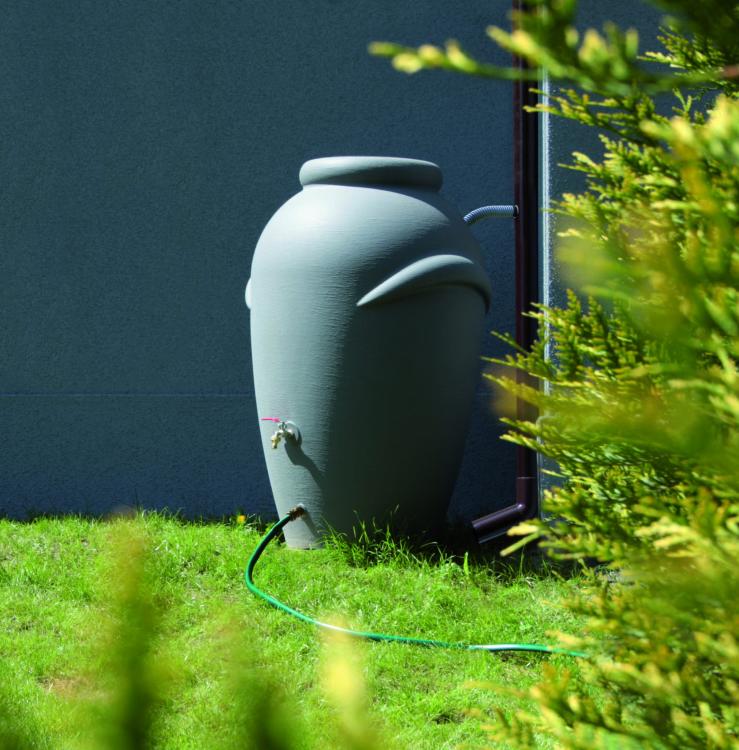 Zbiornik na deszczówkę KOMPLET AQUACAN 360 l + przyłącza, podstawa