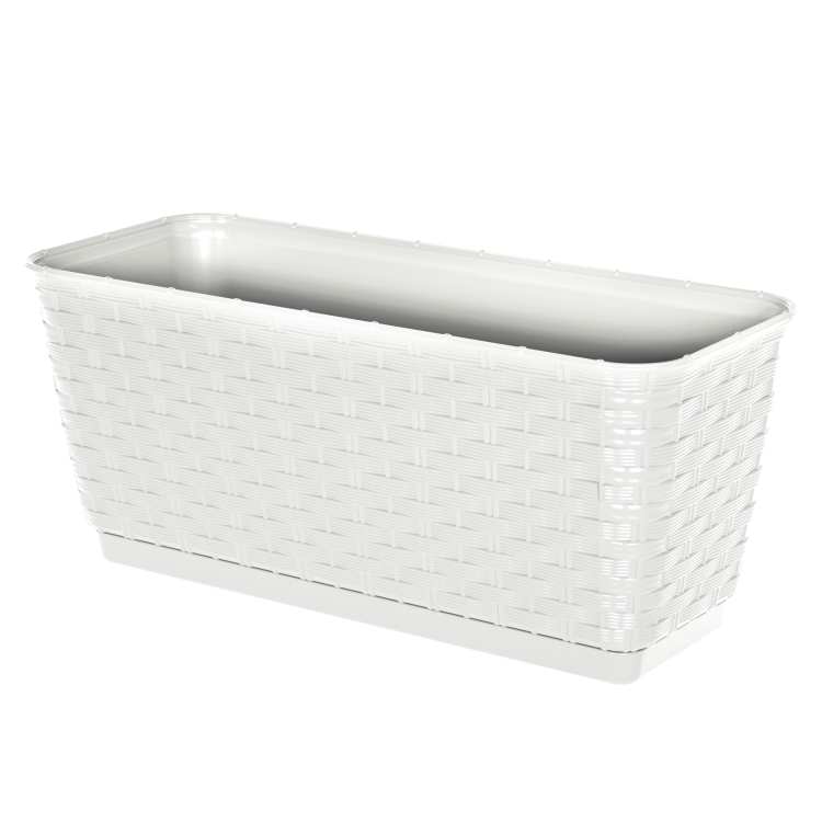 Doniczka podłużna z podstawką Ratolla Case P, DRL400P