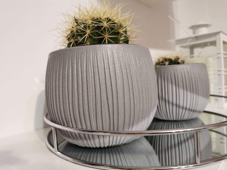 Doniczka kula Beton Bowl DKB150 z wkładem