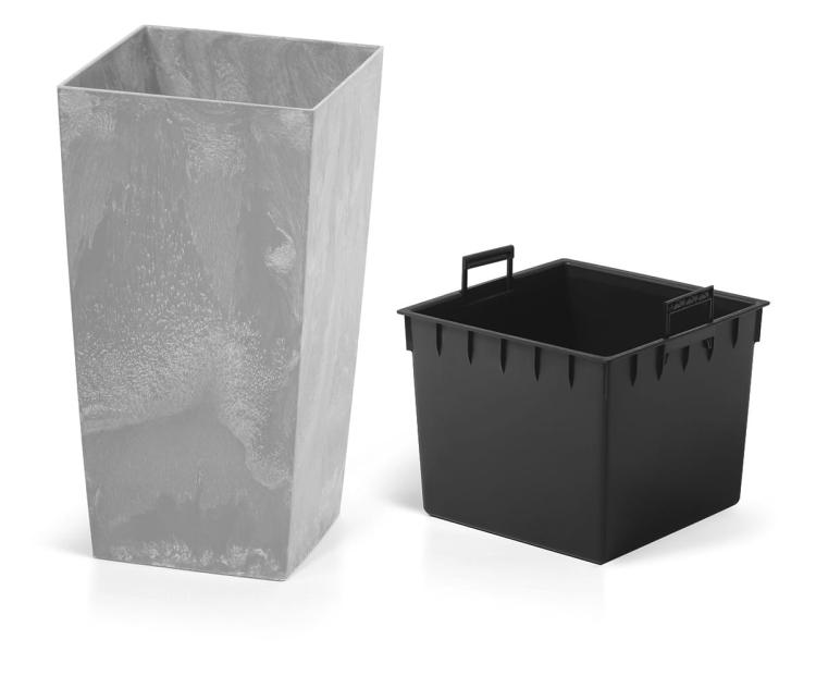 Doniczka wysoka Effect Urbi DURS400E z wkładem