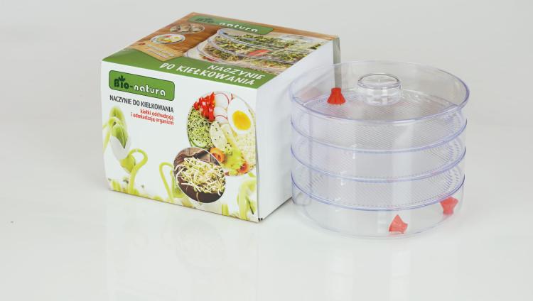Kiełkownica Bio-natura w zestawie z nasionami 210g
