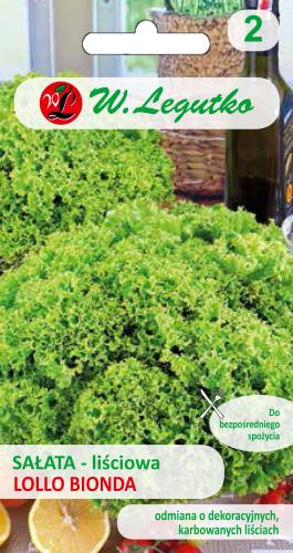 Sałata Lollo Bionda, zielona, fryzowana 1g