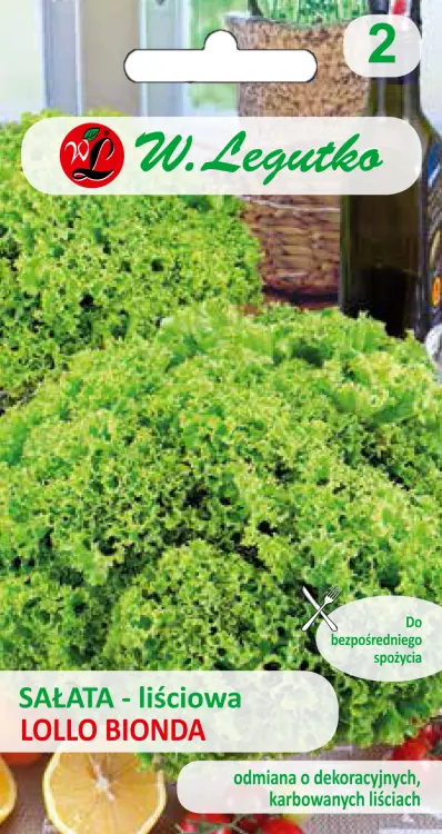 Sałata Lollo Bionda, zielona, fryzowana 1g