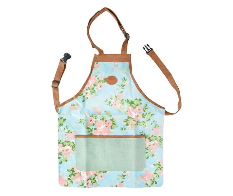 Fartuch ogrodniczy na narzędzia w róże