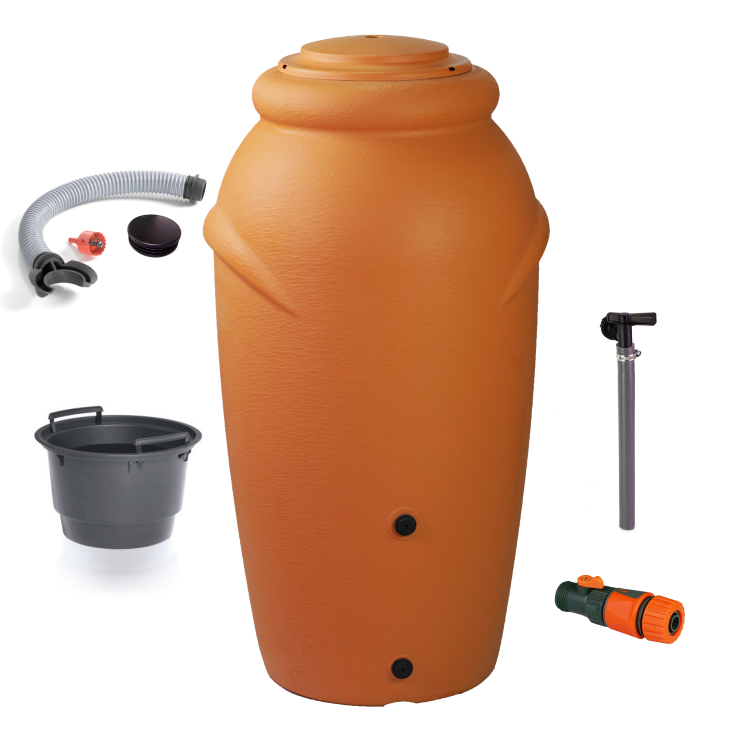 Zbiornik na deszczówkę AQUACAN BABY 210 l KOLOR TERRAKOTA