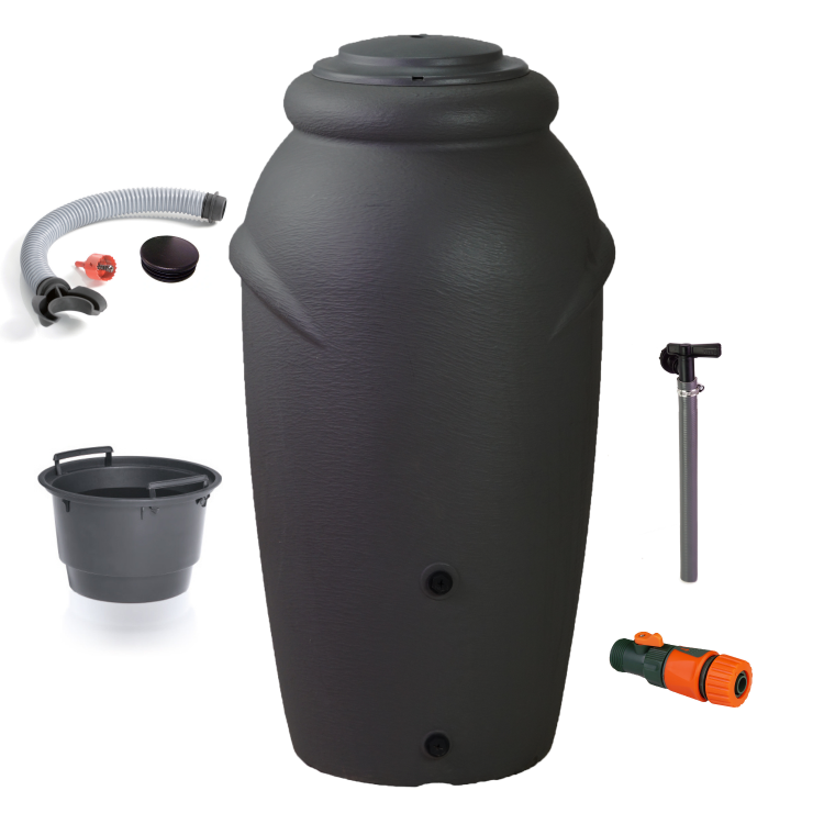 Zbiornik na deszczówkę AQUACAN BABY 210 l KOLOR ANTRACYTOWY