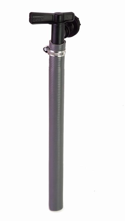 Kran z rurką ułatwiający nalewanie