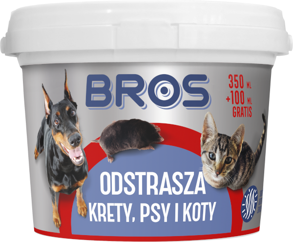 Proszek odstrasza krety, psy koty 350ml+100ml