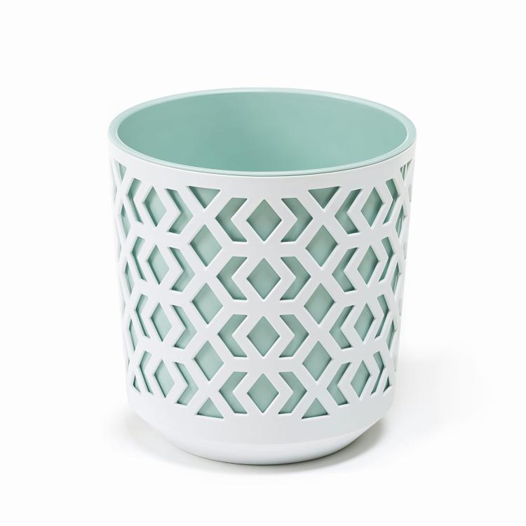 Doniczka okrągła AZTEK 255 biała