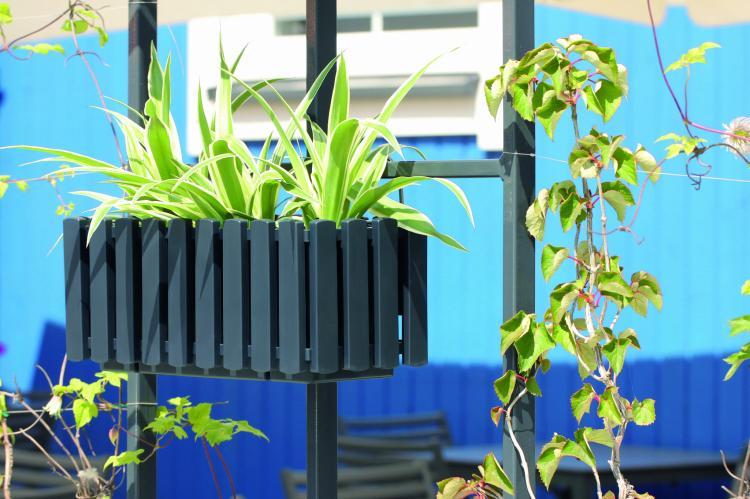 Skrzynka balkonowa Boardee Fencycase 600W  szara