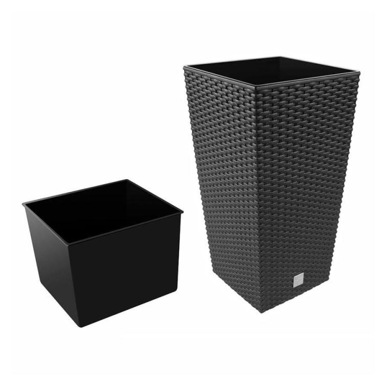 Doniczka wysoka rattan RATO DRTS265 z wkładem