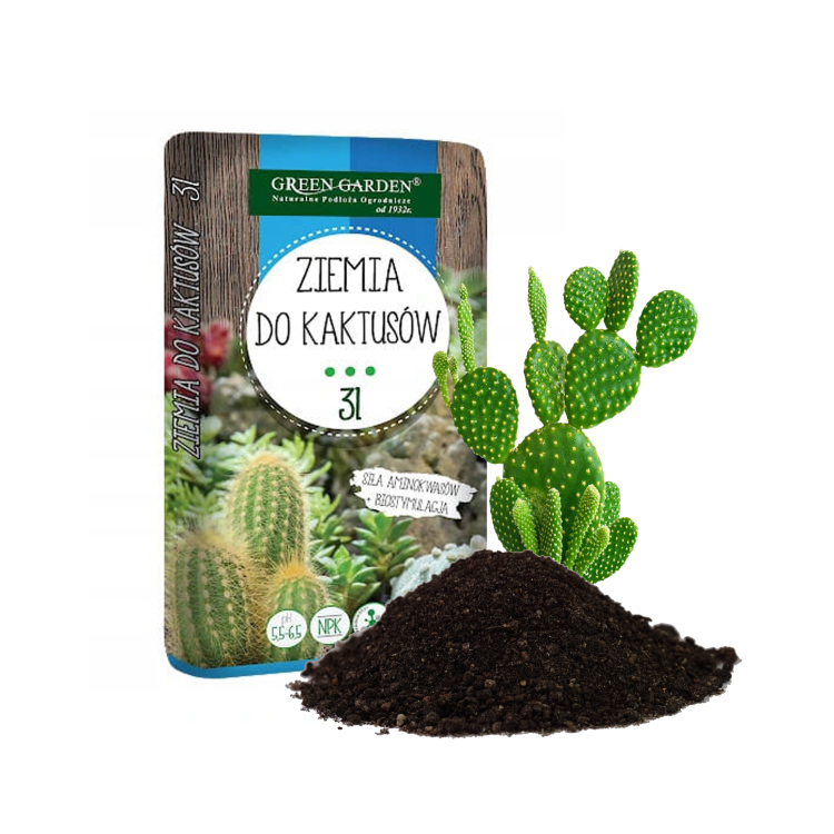 Ziemia do kaktusów i sukulentów GreenGarden 3l