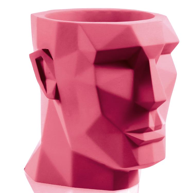 doniczka głowa różowa