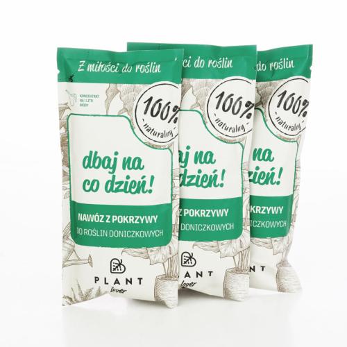 DBAJ NA CODZIEŃ! Zestaw 3 szt. Nawóz z pokrzyw do roślin, PLANT Lover