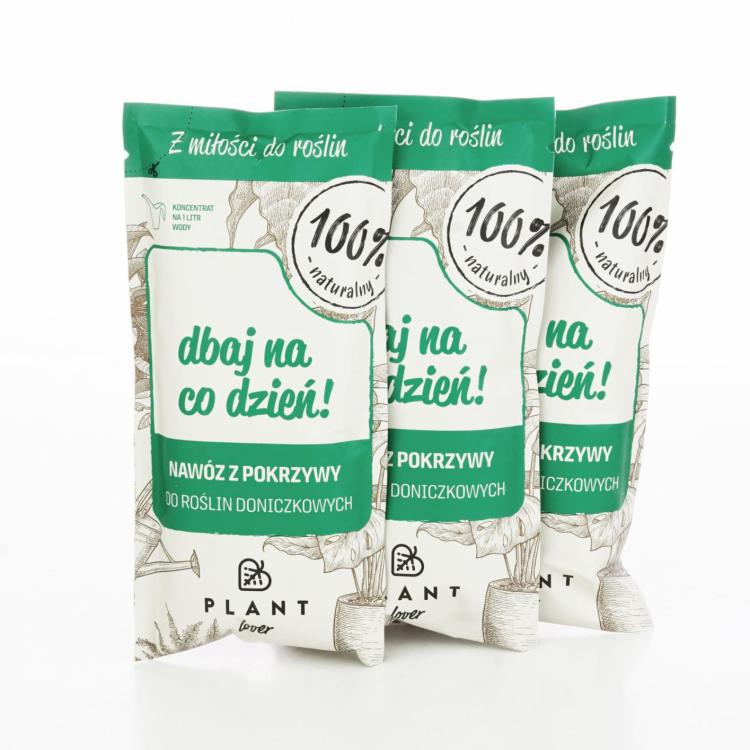 DBAJ NA CODZIEŃ! Zestaw 3 szt. Nawóz z pokrzyw do roślin, PLANT Lover