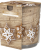 Świece zapachowe, świąteczne w szkle, o zapachu pierników. Zestaw 3 szt. SN72 s-23 Gingerbread.