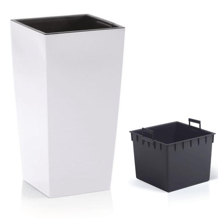 Doniczka wysoka 50 cm, kwadratowa URBI DURS265 z wkładem