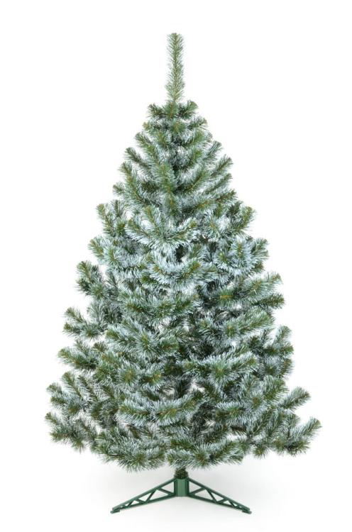 Choinka sztuczna Sosna białe końce 220 cm z szyszkami i jutą, świeca zapachowa gratis