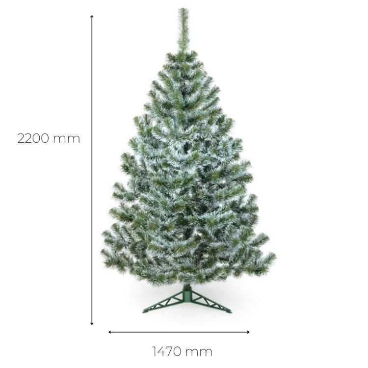 Choinka sztuczna Sosna białe końce 220 cm, Erbis