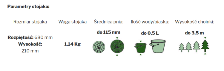 Stojak choinkowy Eko
