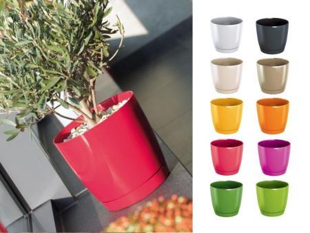 Doniczka COUBI DUOP135 z podstawką | Biały-5064743