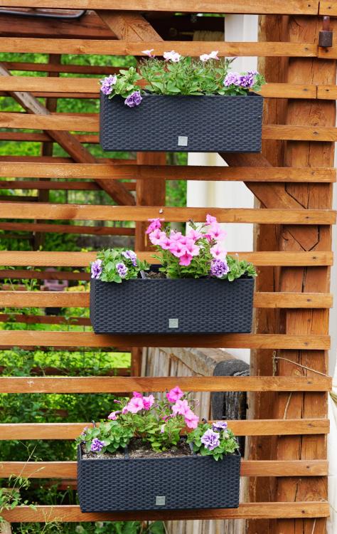 Doniczka DRTC500 z uchwytem ANTRACYT