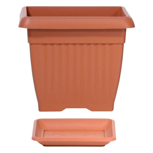 Doniczka kwadratowa Terra DKWT37 z podstawką