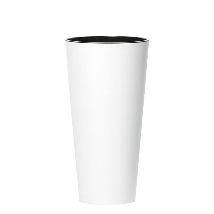 Doniczka wysoka, biała, wys. 57 cm Tubus Slim DTUS300