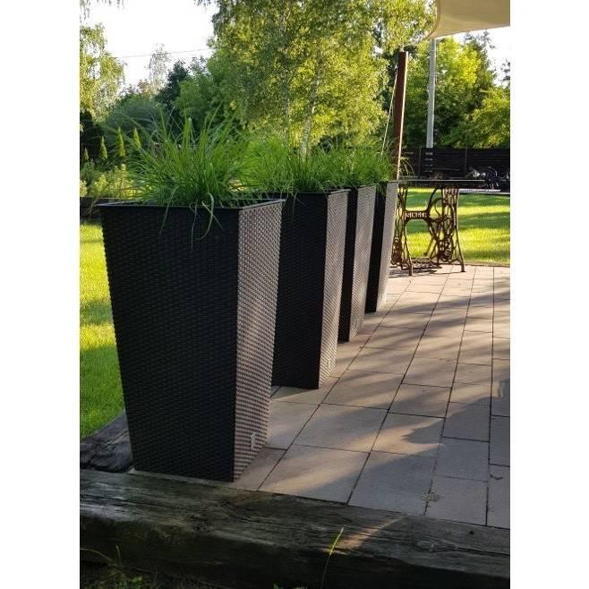 Doniczka wysoka rattanowa RATO DRTS400 z wkładem