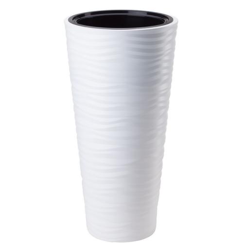 Doniczka wysoka, okrągła, fale 3D,68 cm Sahara Slim + wkład.jpg