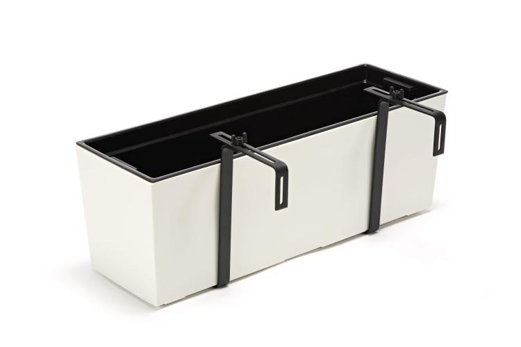 Doniczka balkonowa z uchwytami BEGONIA 560, Lamela