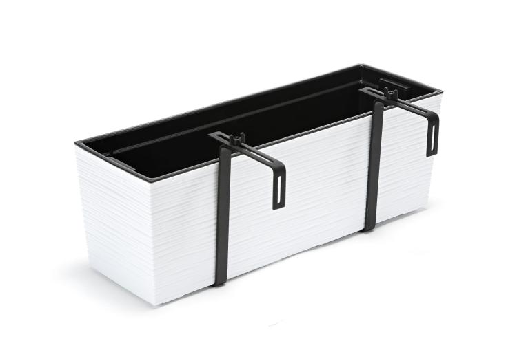 Doniczka balkonowa z uchwytami Begonia 560 dłuto MOCOWANIE