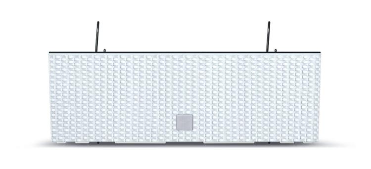 Doniczka balkonowa rattanowa RATO DRC600W z uchwytem biała