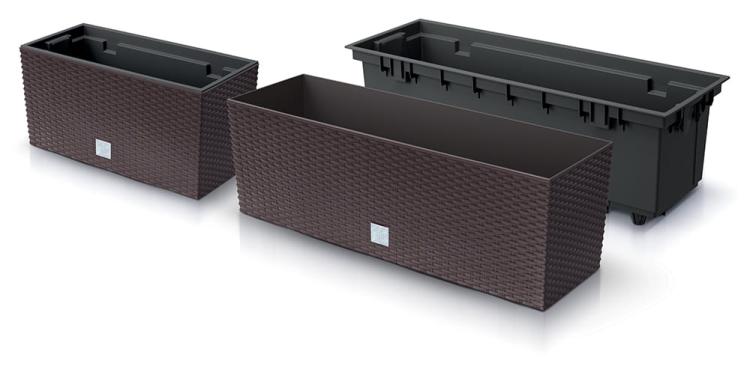 Doniczka podłużna rattanowa RATO Case DRC600