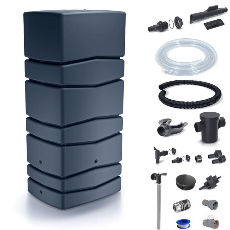 Zbiornik na deszczówkę AQUA TOWER IDTC650+icans7+złączki